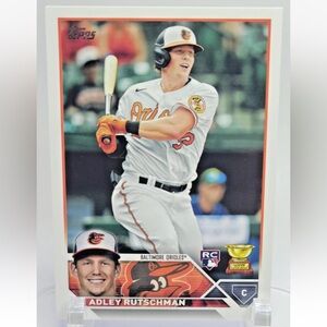 Adley Rutschman 2023 Topps Baltimore Orioles Rookie RC Baseball Card
